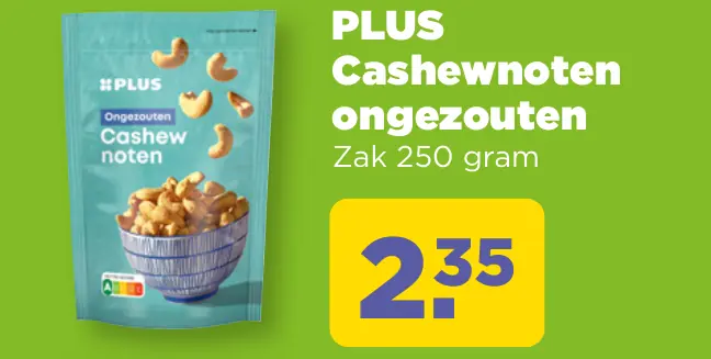 PLUS Cashewnoten ongezouten