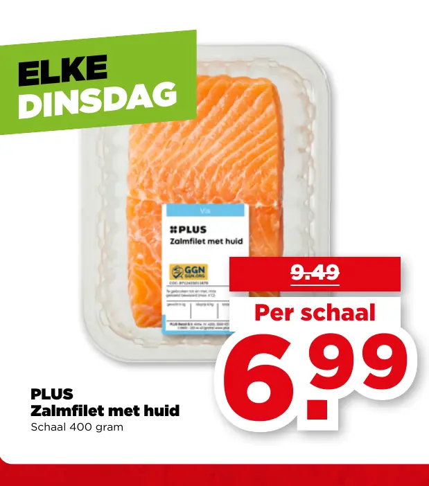 PLUS Zalmfilet met huid