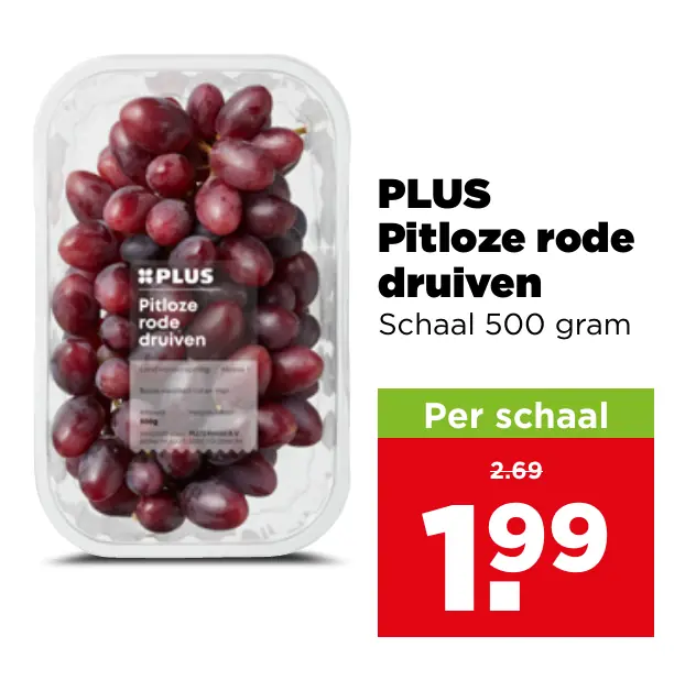 PLUS Pitloze rode druiven