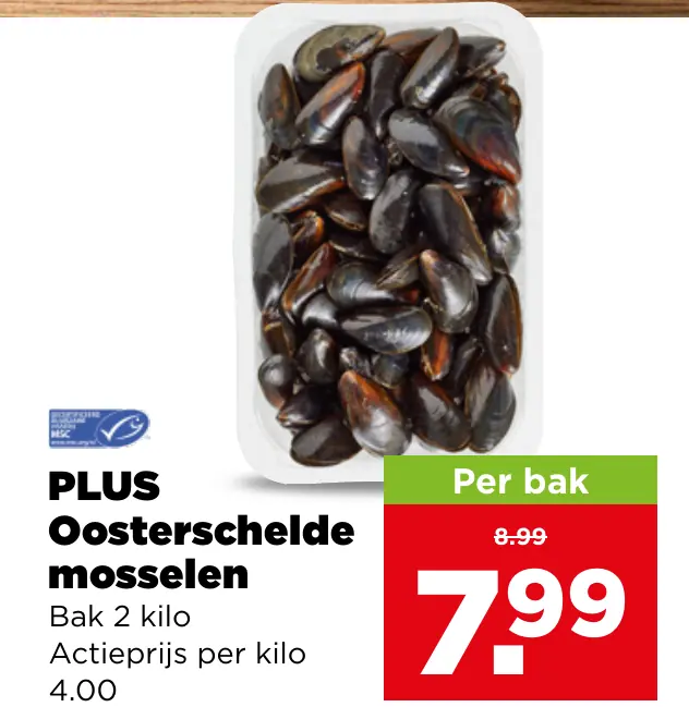 PLUS Oosterschelde mosselen