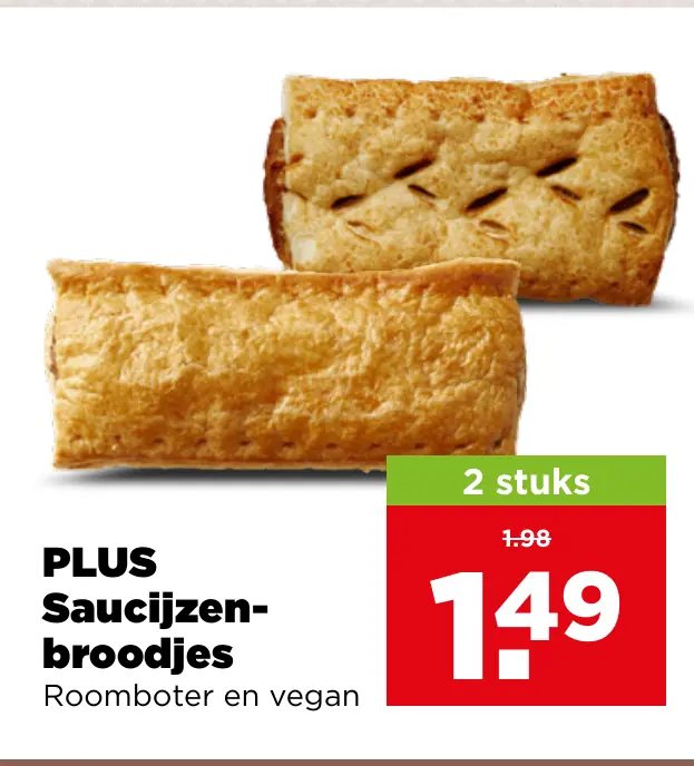 PLUS Saucijzenbroodjes
