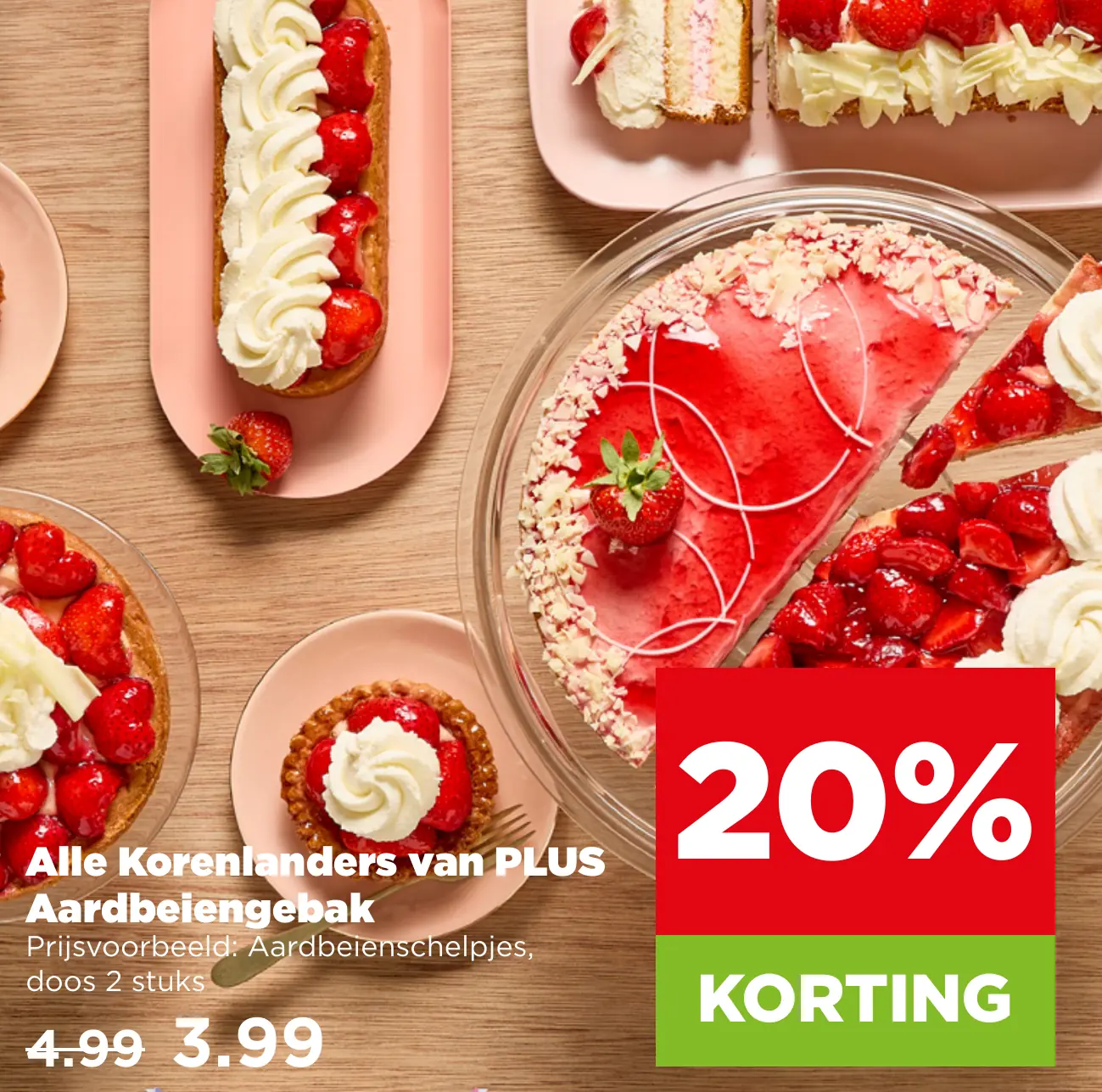 Alle Korenlanders van PLUS Aardbeiengebak