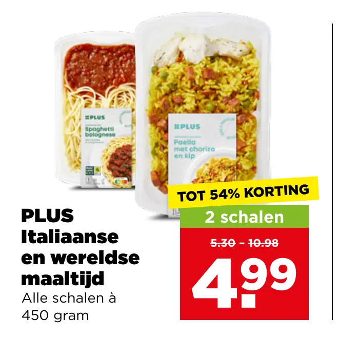 PLUS Italiaanse en wereldse maaltijden