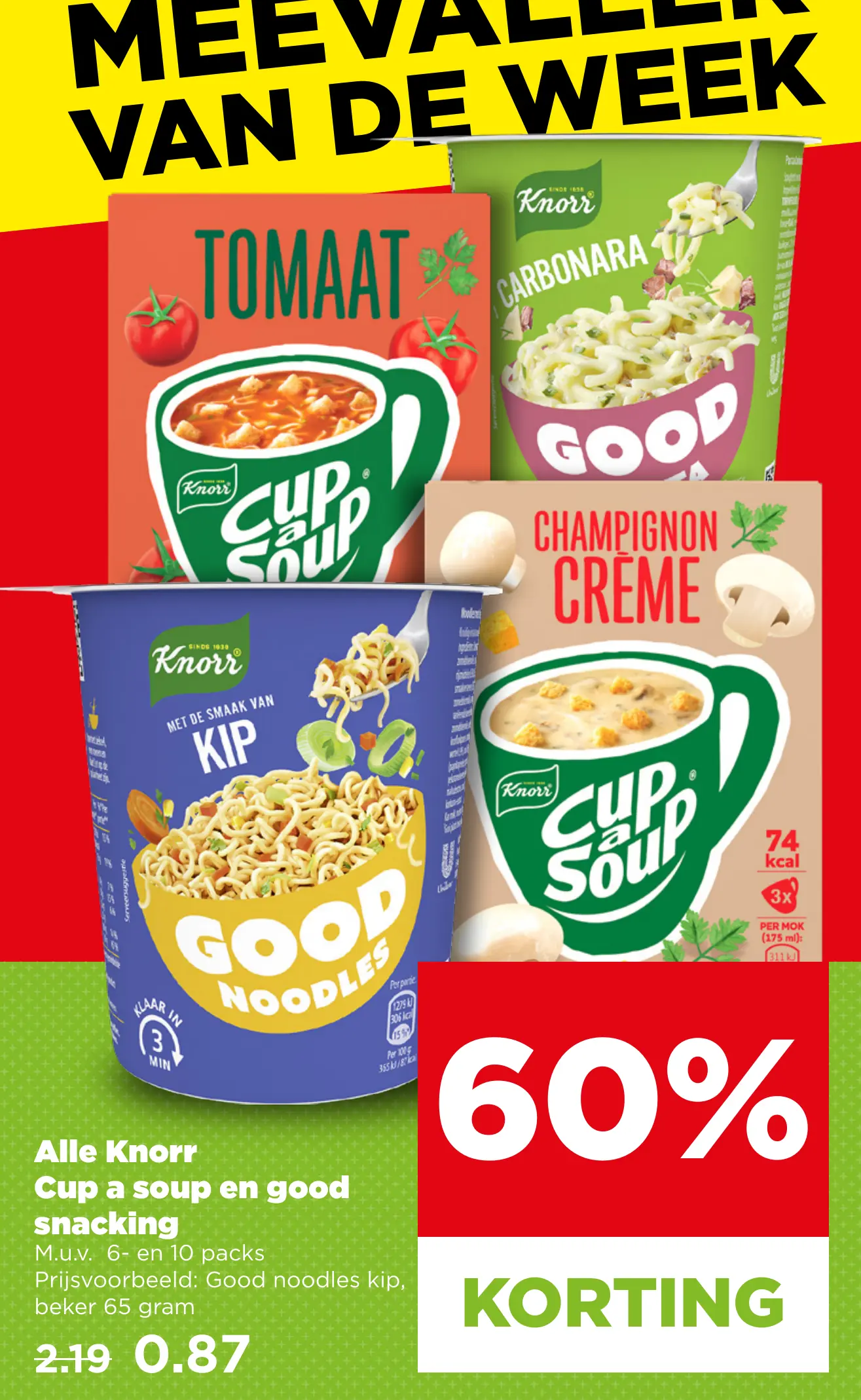 Alle Knorr Cup a soup en good snacking — 60% korting