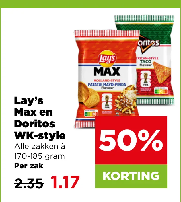 Lay's Max en Doritos WK-style