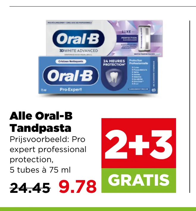 Alle Oral-B Tandpasta