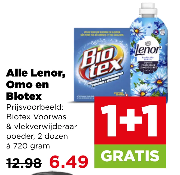 Alle Lenor Omo en Biotex