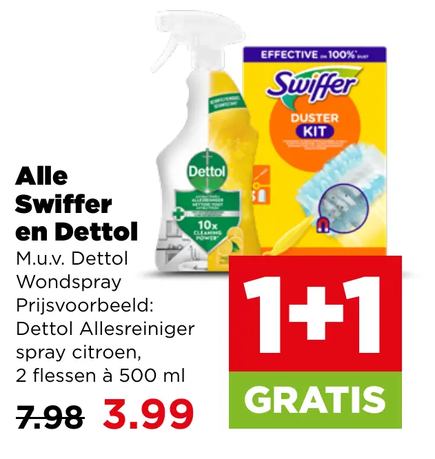 Alle Swiffer en Dettol