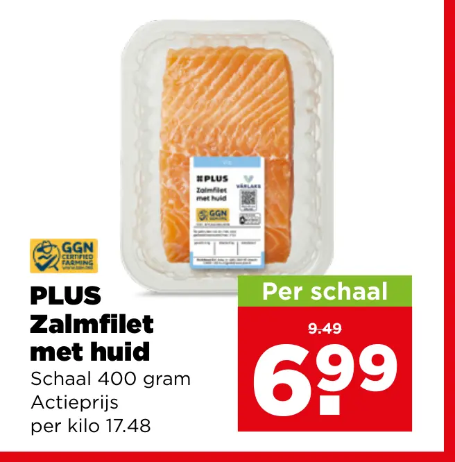PLUS Zalmfilet met huid