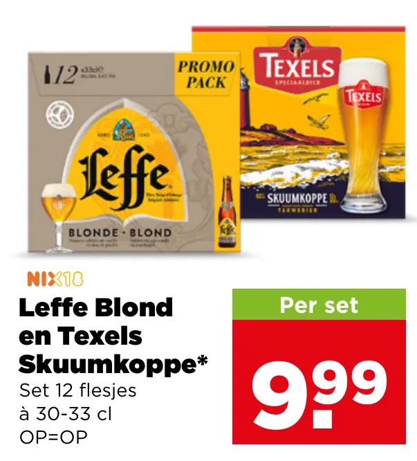 Leffe Blond en Texels Skuumkoppe