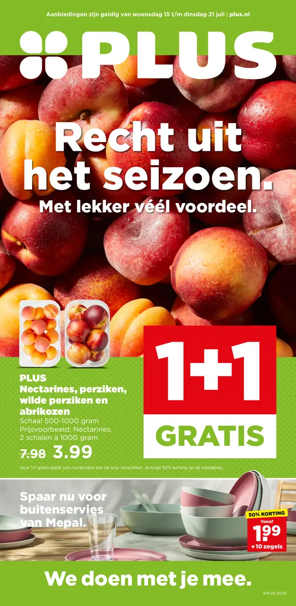 Cover van de PLUS folder week 29
