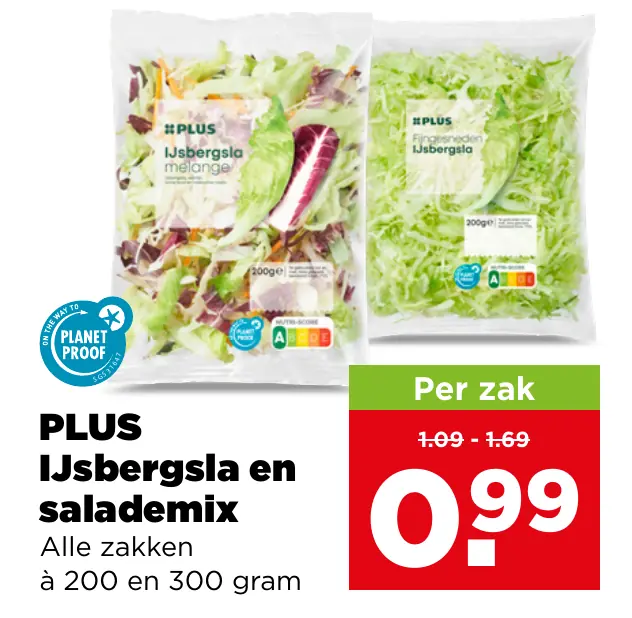 PLUS IJsbergsla en salademix