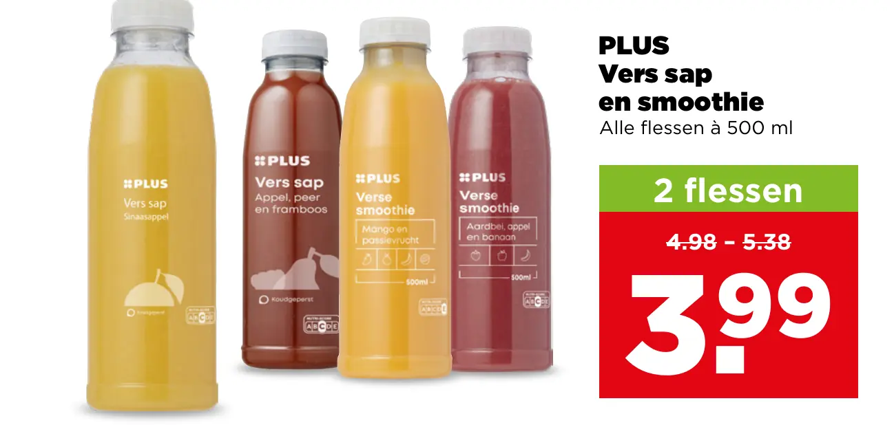 PLUS Vers sap en smoothie