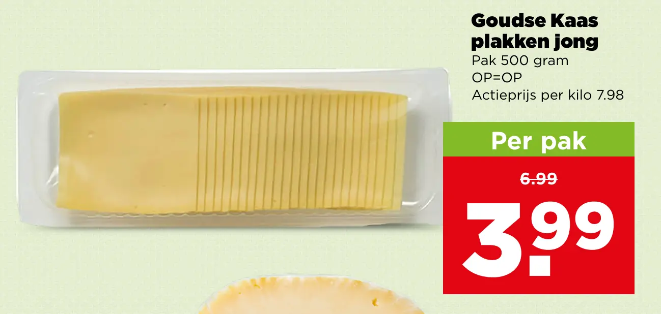 Goudse Kaas plakken jong