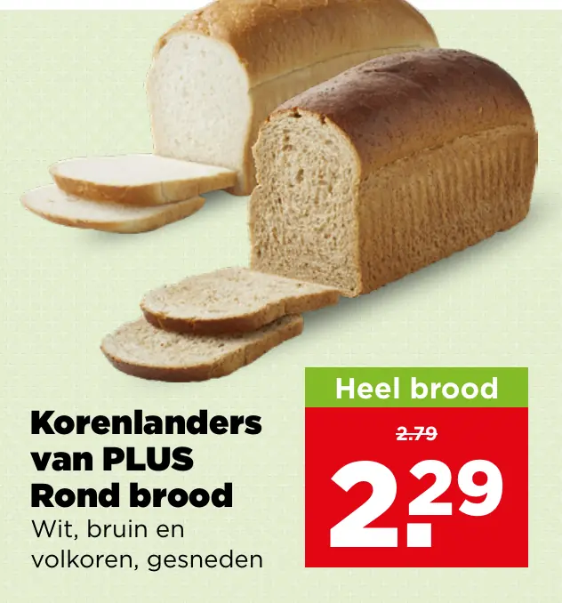 Korenlanders van PLUS Rond brood