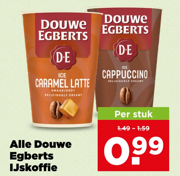 Alle Douwe Egberts IJskoffie