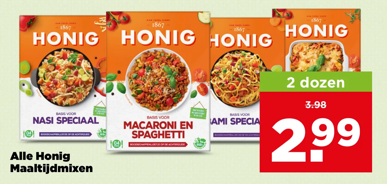Alle Honig Maaltijdmixen