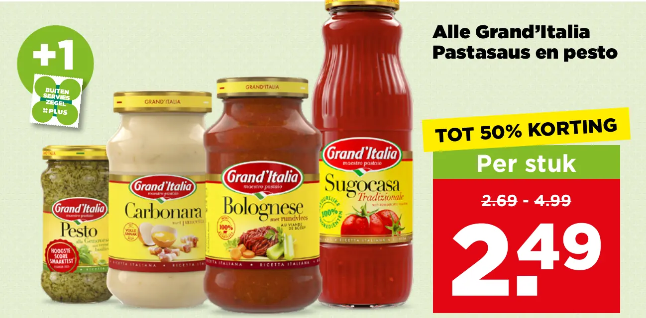 Alle Grand'Italia Pastasaus en pesto