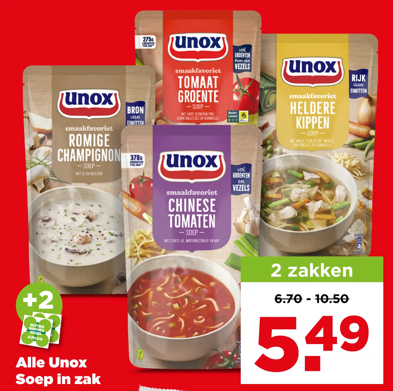 Alle Unox Soep in zak