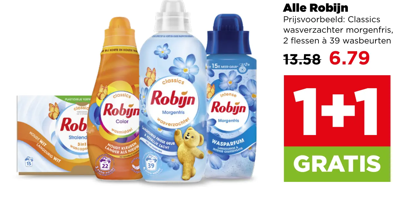 Alle Robijn — 1+1 gratis