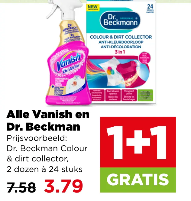 Alle Vanish en Dr. Beckman — 1+1 gratis