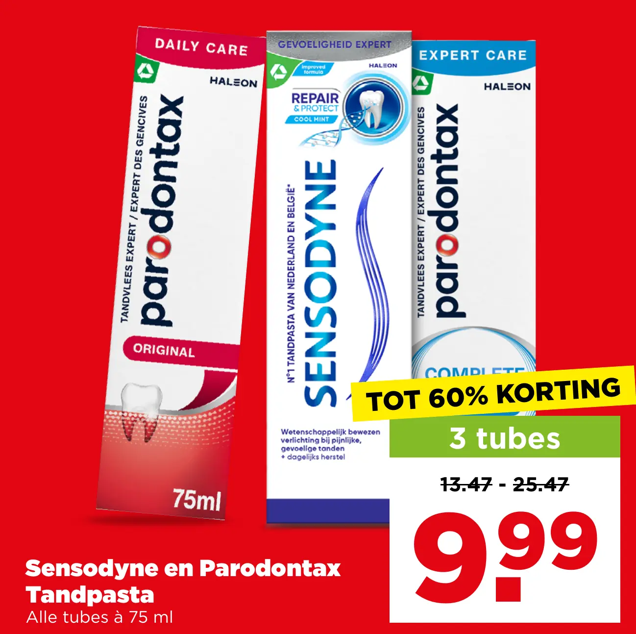 Sensodyne en Parodontax Tandpasta