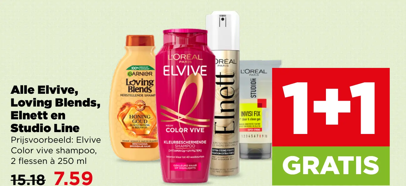 Alle Elvive, Loving Blends, Elnett en Studio Line