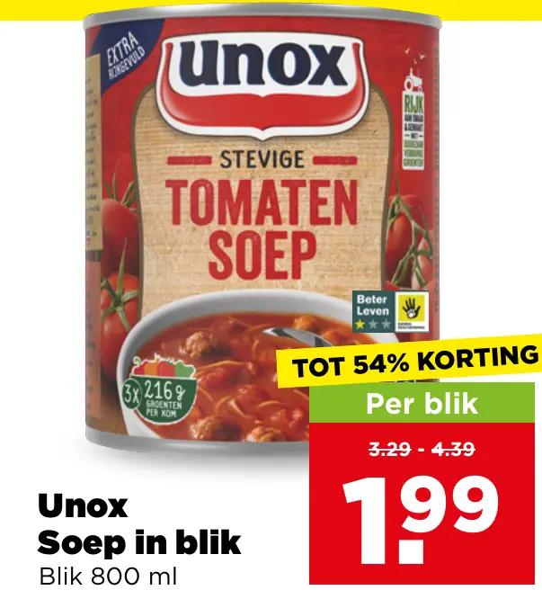 Unox Soep in blik
