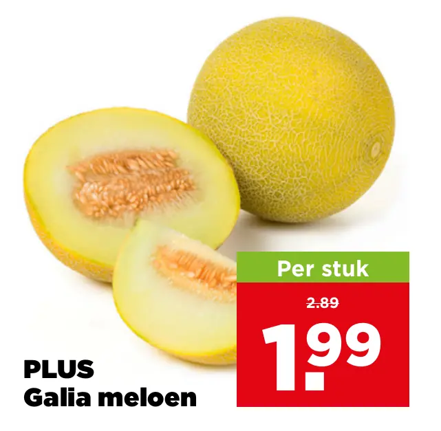 PLUS Galia meloen — 1+1 gratis