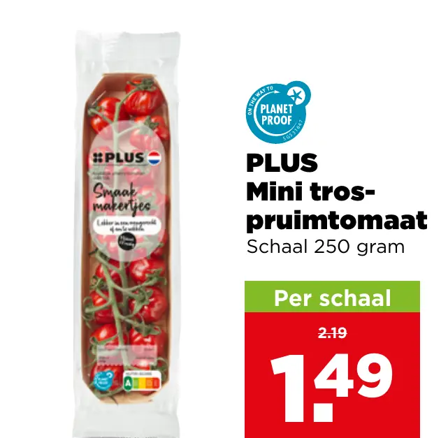 PLUS Mini trospruimtomaat — 1+1 gratis
