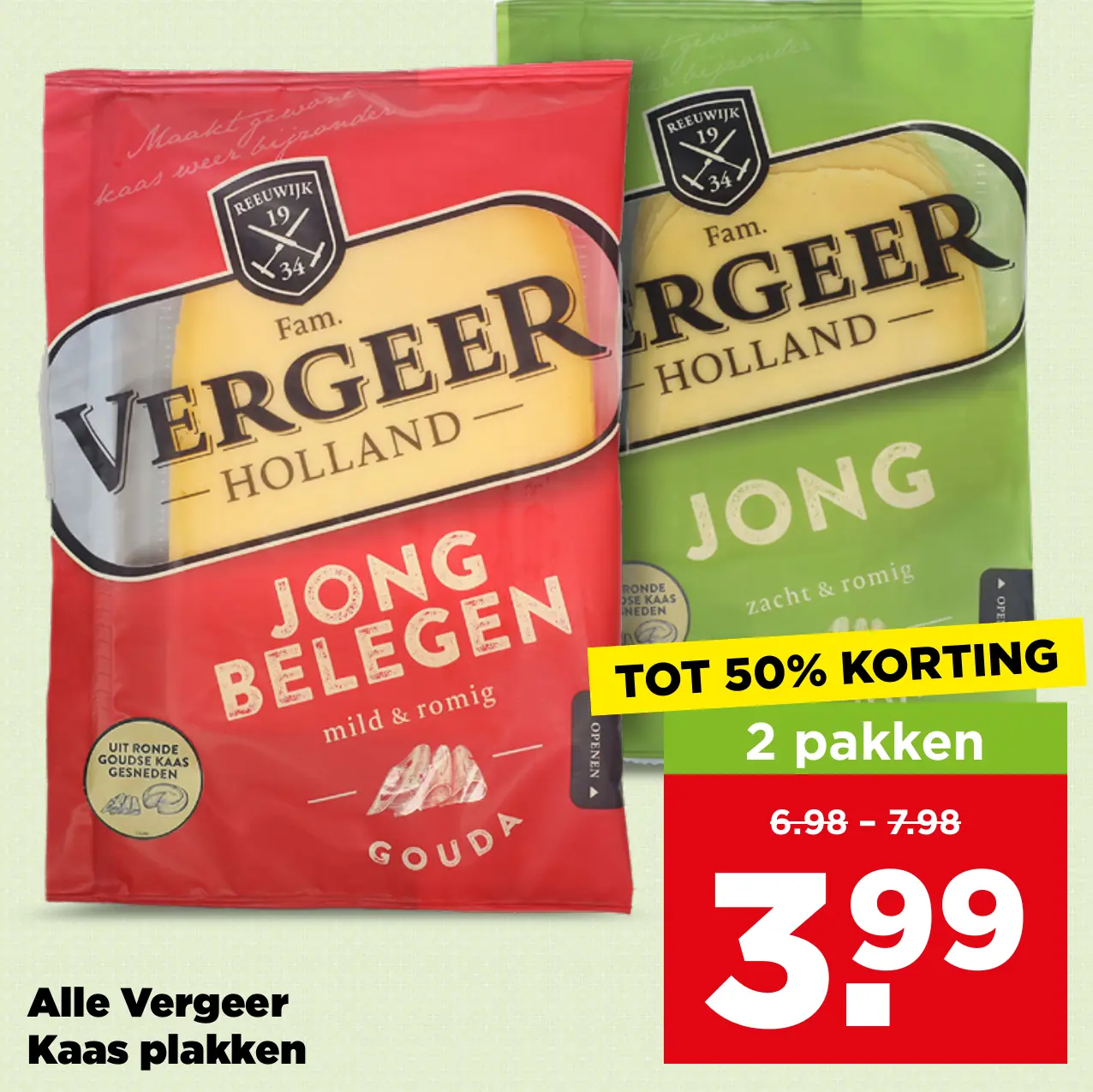 Alle Vergeer Kaas plakken
