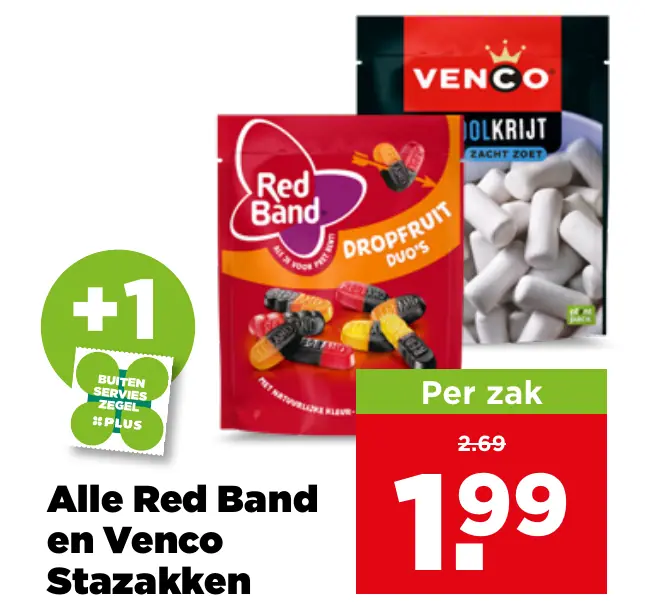 Alle Red Band en Venco Stazakken
