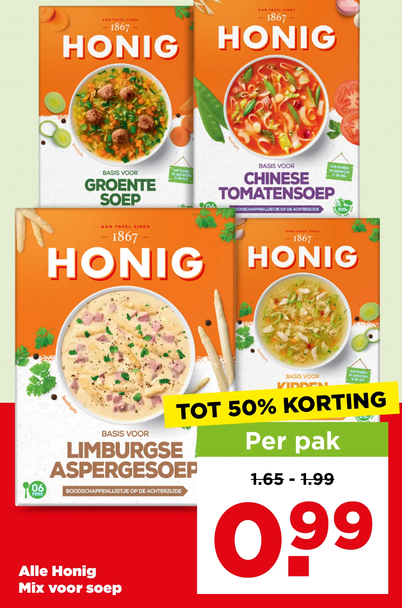 Alle Honig Mix voor soep