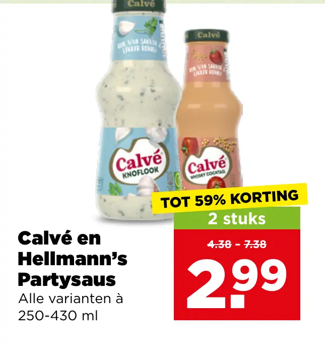 Calvé en Hellmann's Partysaus