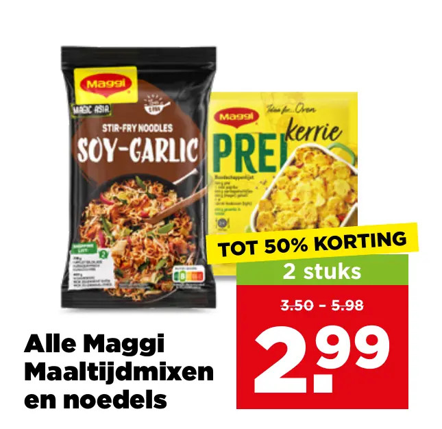 Alle Maggi Maaltijdmixen en noedels