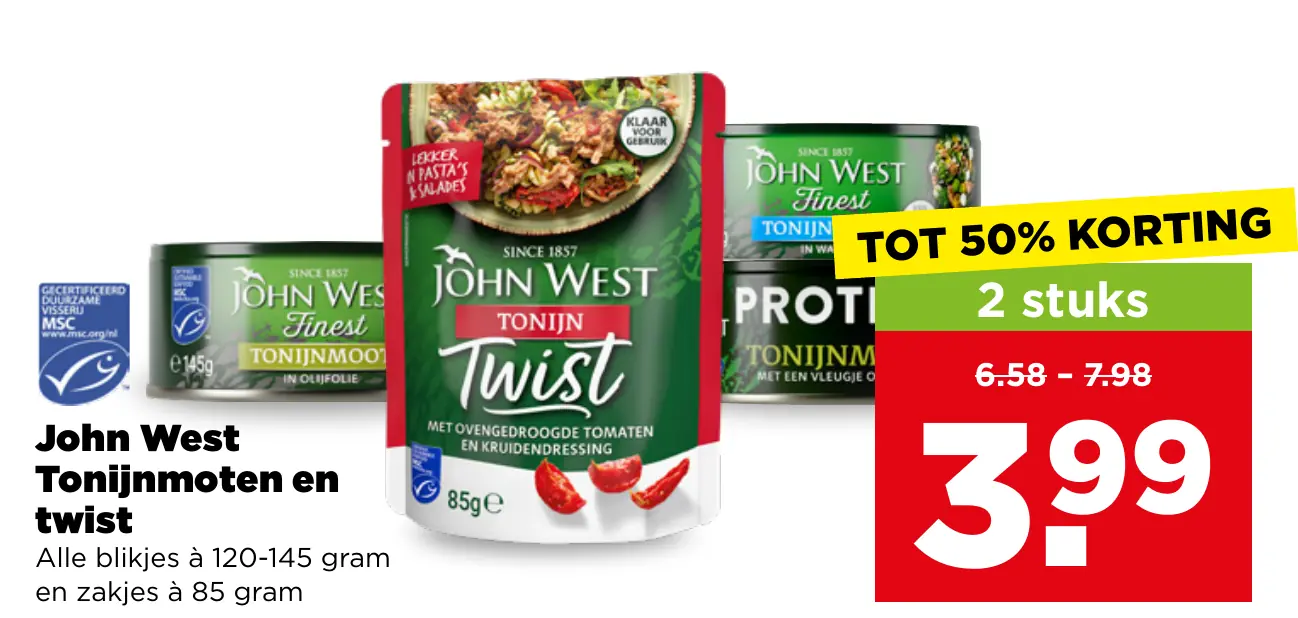 John West Tonijnmoten en twist