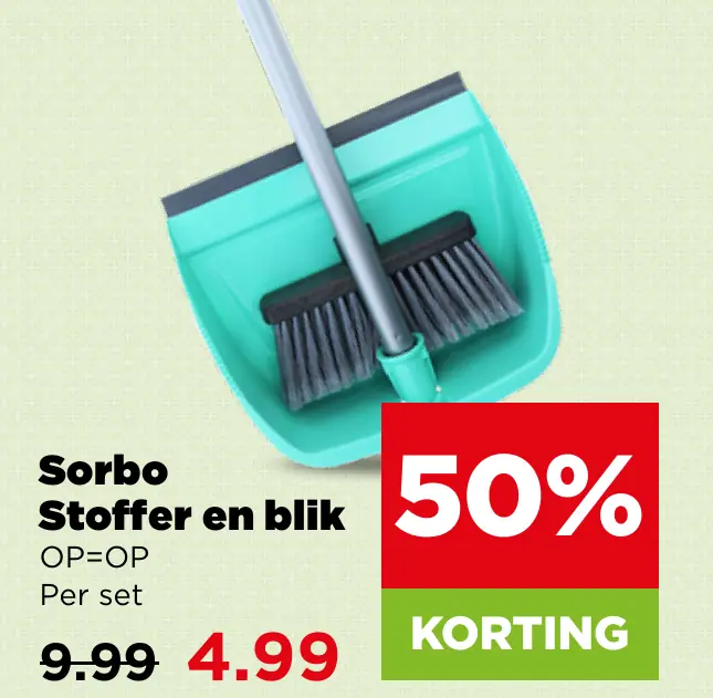 Sorbo Stoffer en blik
