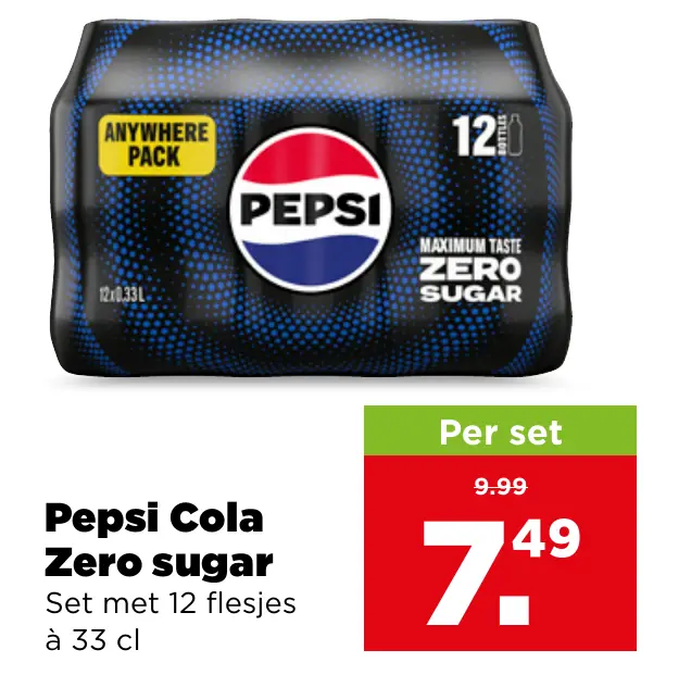 Pepsi Cola zero sugar
