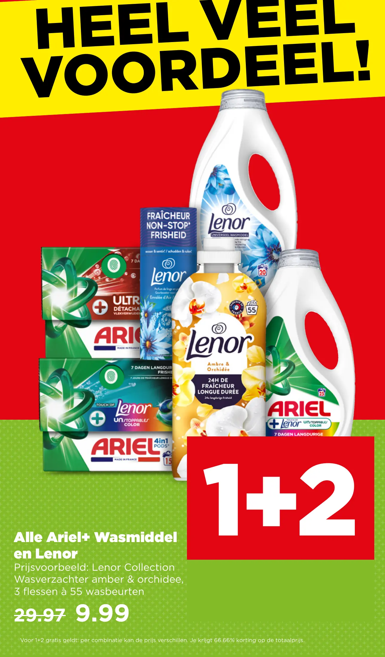 Alle Ariel+ Wasmiddel en Lenor
