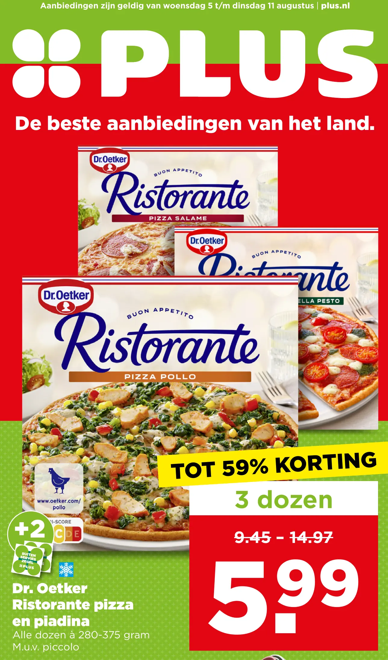 Dr. Oetker Ristorante pizza en piadina — 1+1 gratis