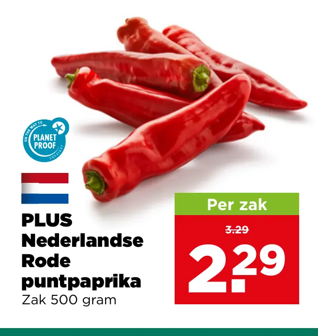 PLUS Nederlandse Rode puntpaprika