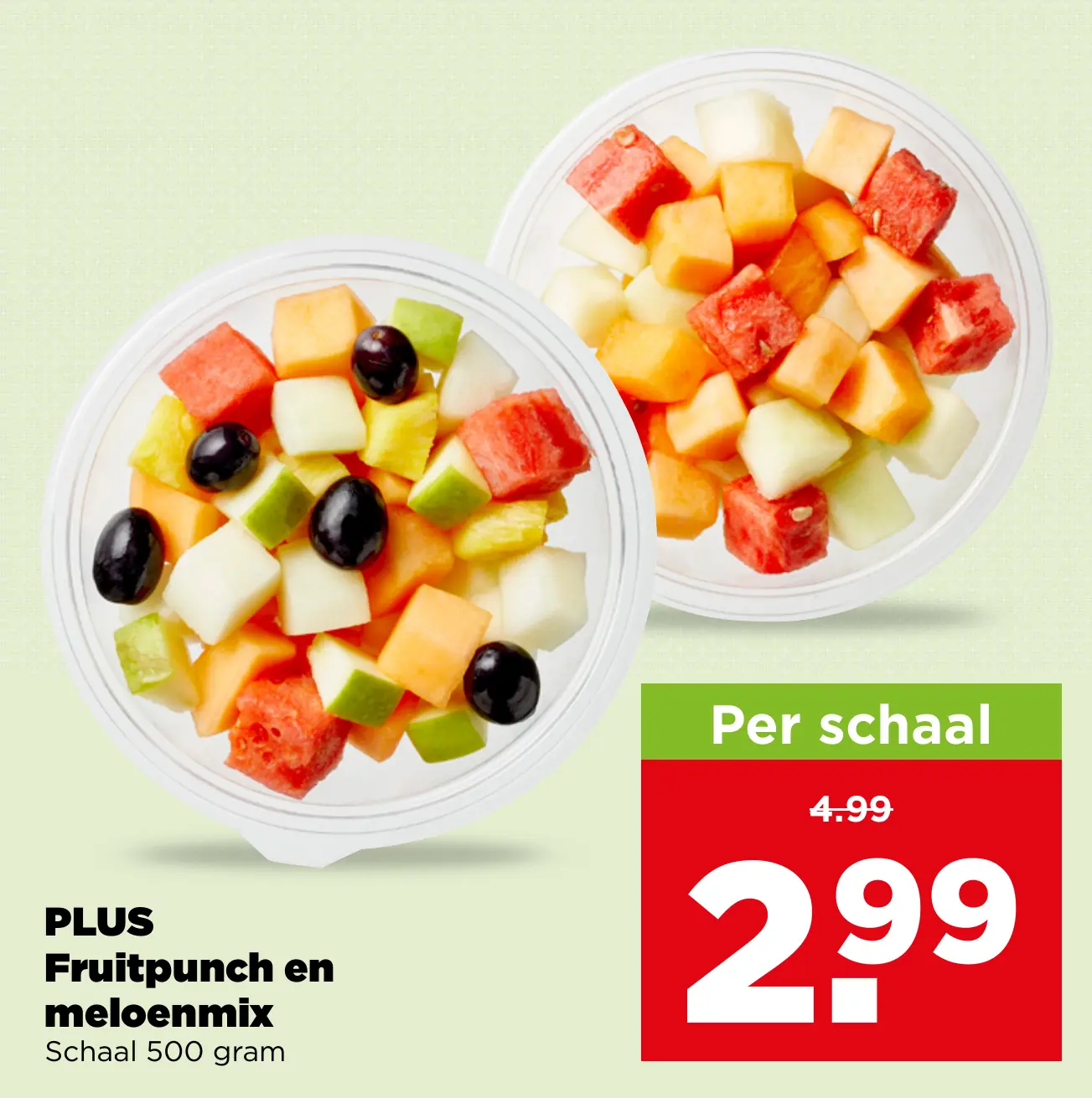 PLUS Fruitpunch en meloenmix