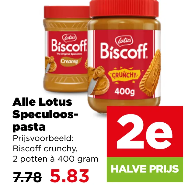 Alle Lotus Speculoos-pasta