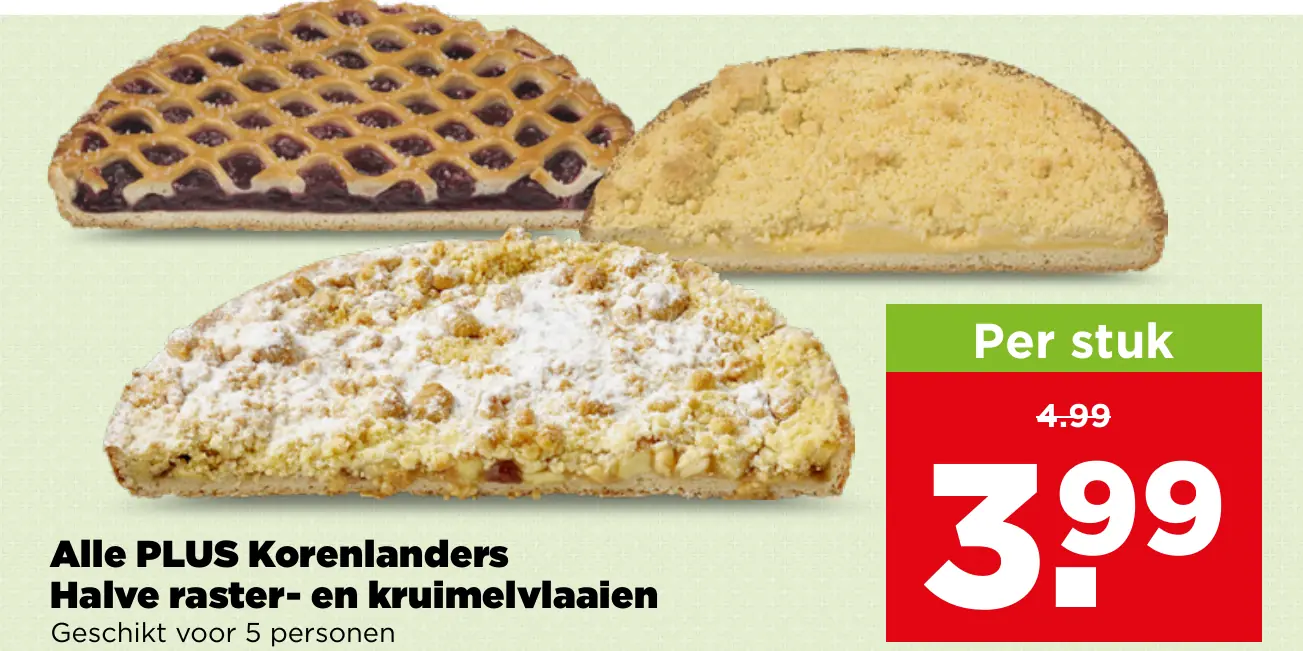 Alle PLUS Korenlanders Halve raster- en kruimelvlaaien