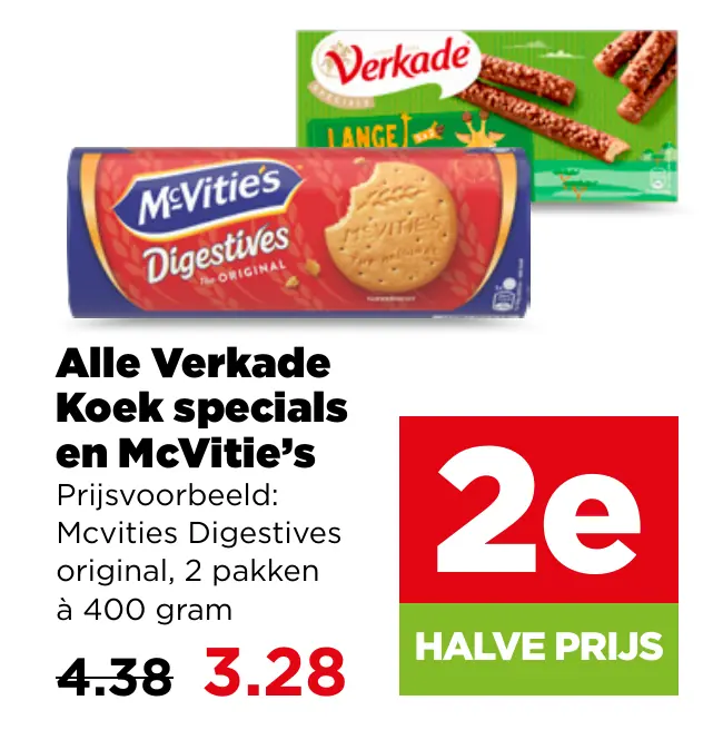 Alle Verkade Koek specials en Mcvitie's