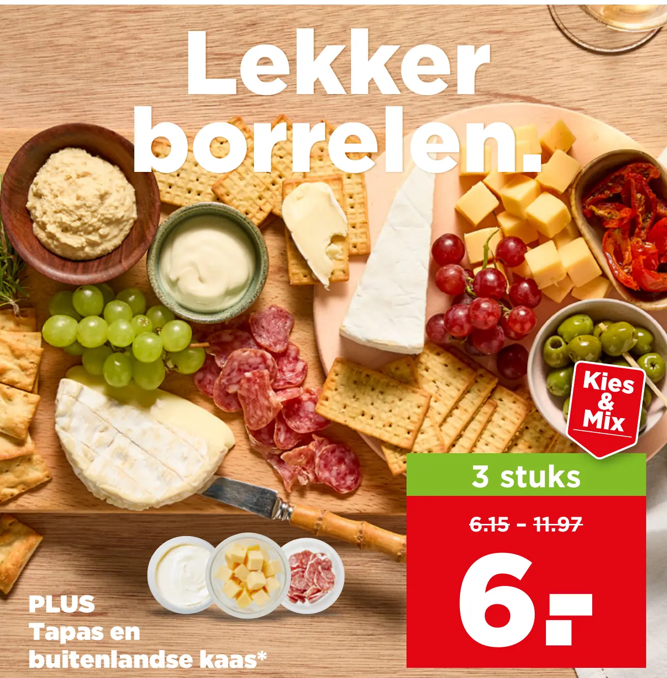 PLUS Tapas en buitenlandse kaas