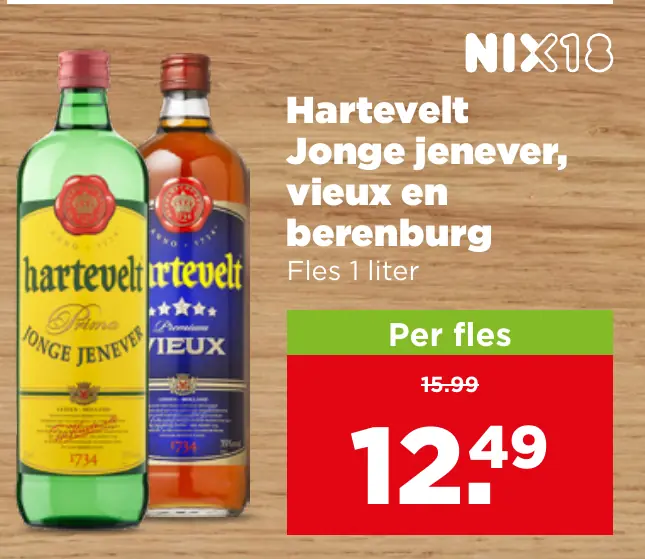 Hartevelt Jonge jenever, vieux en berenburg