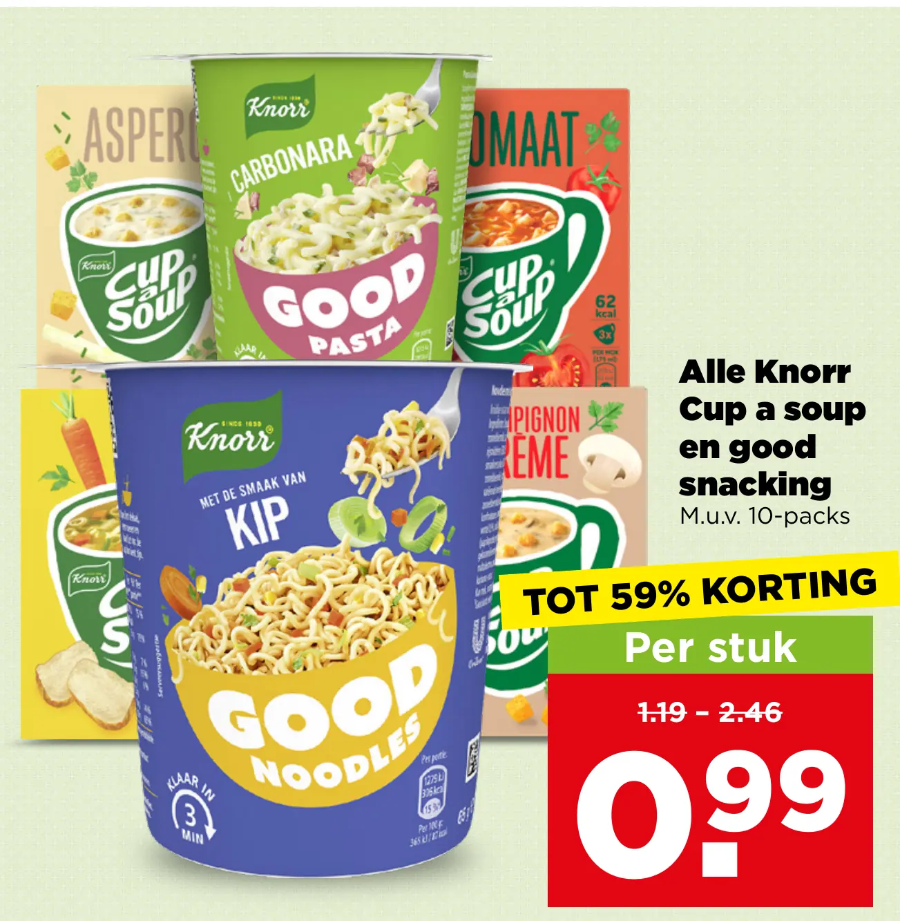Alle Knorr Cup a soup en good snacking