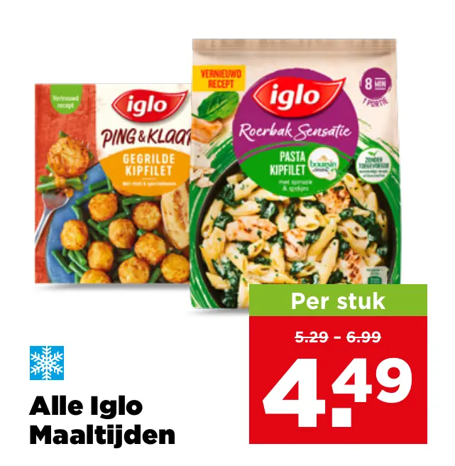 Alle Iglo Maaltijden