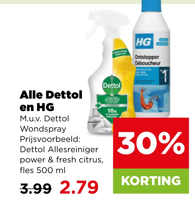 Alle Dettol en HG
